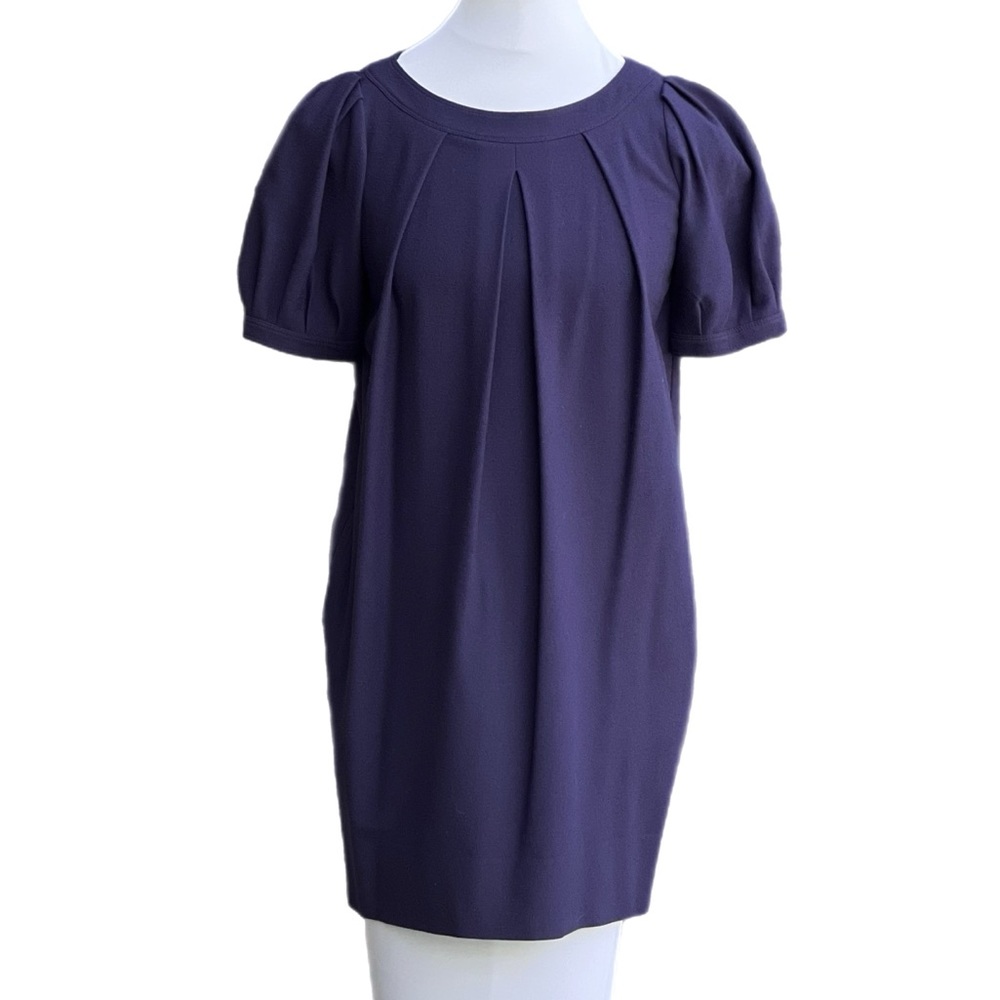 Theory Purple Becca Dress Size P Excellent Condition Pleated Cute